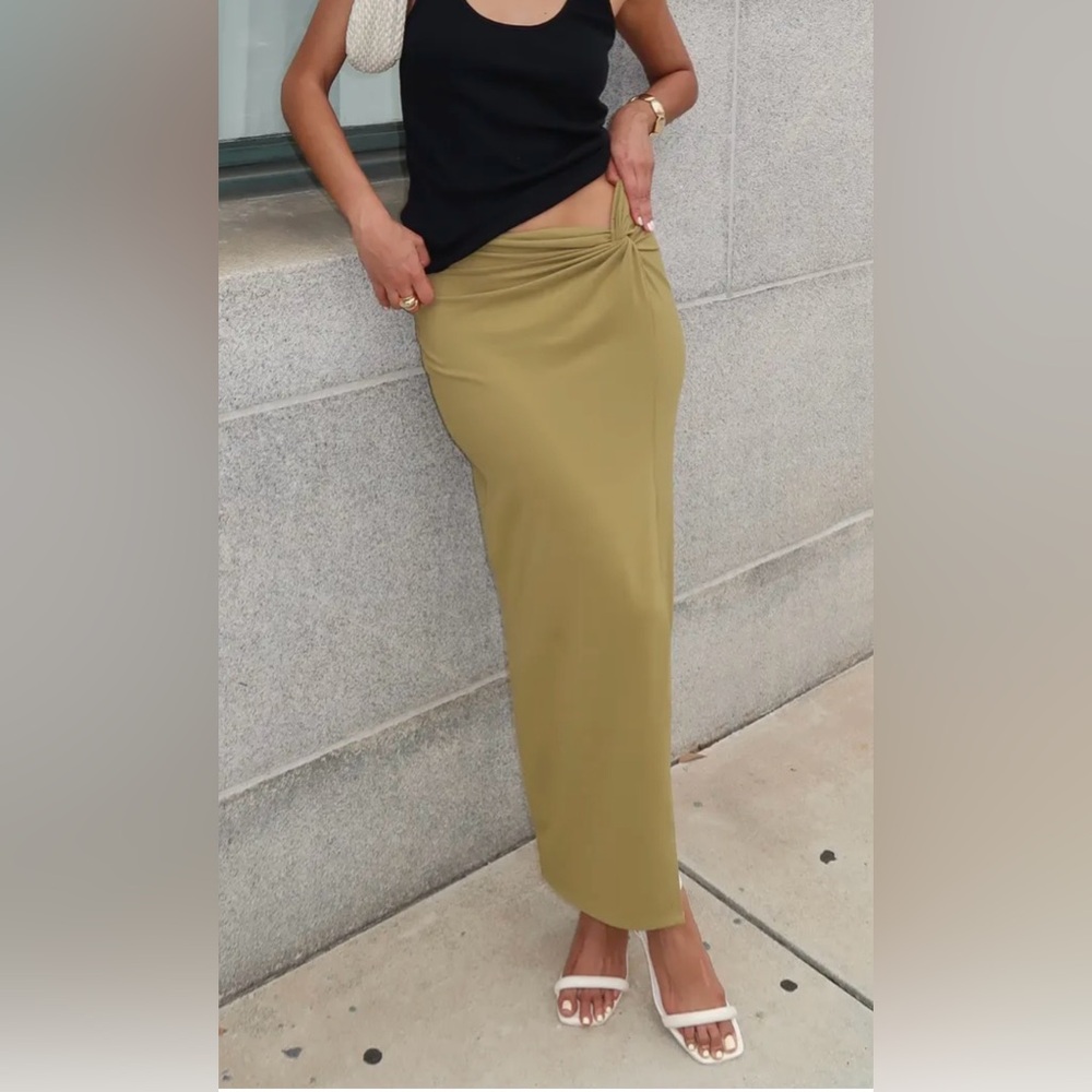 OPEN EDIT {Nordstrom} Twist Waist Maxi Skirt
